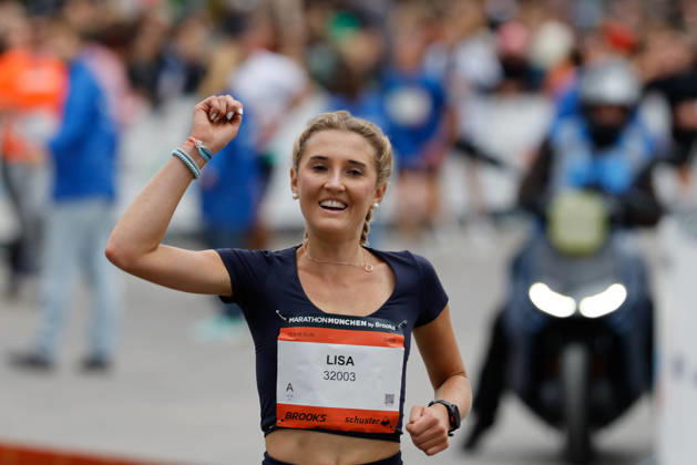 2026 Munich Marathon, Munich, October 11, 2026 Lisa REDLINGER (AUT, TS, Lustenau) wins the 10-kilometer race during the 2026 Munich Marathon with a time of 00:31:46. With this time, she sets an Austrian record. Munich, October 11, 2026 Copyright: xBEAUTIFULxSPORTS Kellererx
