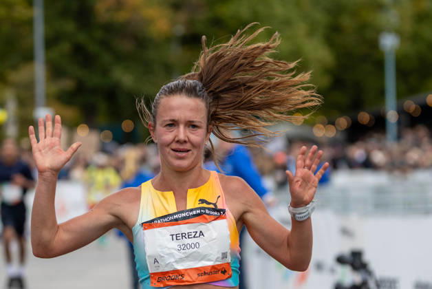 2026 Munich Marathon Munich, October 11, 2026 Tereza HROCHOVÁ (CZE) of Munich Athletics finishes second in the 10-kilometer race with a time of 00:32:47 Munich, October 11, 2026 Copyright: xBEAUTIFULxSPORTS Kellererx