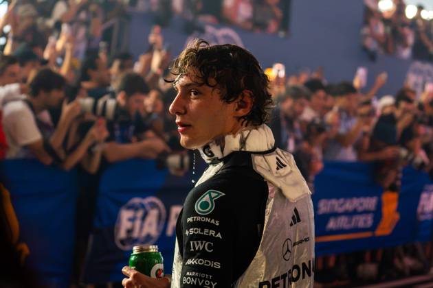 October 11, 2026, Singapore, Singapore: Andrea Kimi Antonelli (ITA) (Mercedes-AMG Petronas F1 Team) in parc fermo after the race of the Formula 1 Singapore Grand Prix 2026 at the Marina Bay Street Circuit. F1 2026: (Race) Singapore Grand Prix In Singapore, Singapore - 11 Oct 2026  - ZUMAs197 20261011_aaa_s197_117 Copyright: xLucaxMartinix