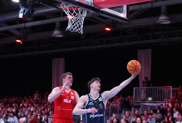 v l Bjoern Rohwer, RheinStars Cologne 15, Benjamin Zintz, Eisbären Bremerhaven 05 GER, RheinStars Cologne vs. Eisbären Bremerhaven, Basketball, ProA, Matchday 4, 2026–2027 Season, October 11, 2026 GER, RheinStars Cologne vs. Eisbären Bremerhaven, Basketball, ProA, Matchday 4, 2026–2027 season, October 11, 2026 RheinStars Cologne Copyright: xEibner-Pressefoto ThomasxStoeckerx EP_TSR
