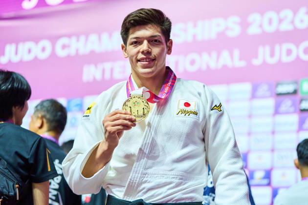 Sanshiro Murao (JPN), OCTOBER 11, 2026 -Judo : World Judo Championships BAKU2026 Mixed teams Medal Ceremony at National Gymnastics Arena in Baku, Azerbaijan. aflo_355243746 KenxAsakurax