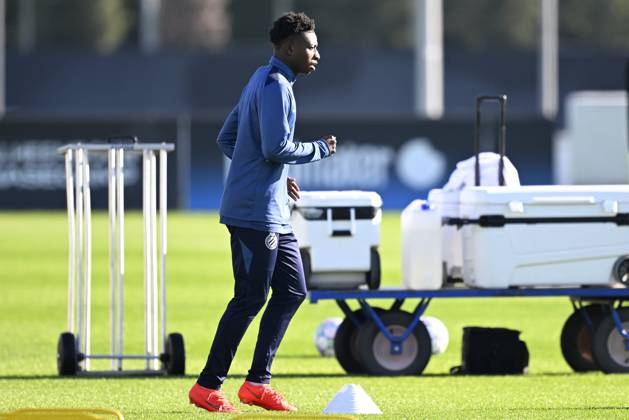 Inter Milan v Club Brugge - UEFA Champions League Media Activities 12 10 2026 WESTKAPELLE, BELGIUM - OCTOBER 12 : Diakhon Mamadou forward of Club Brugge pictured during a training session ahead of the UEFA Champions League 2026 27 League Phase matchday 2 match between Inter Milan and Club Brugge on October 12, 2026 in Westkapelle, Belgium, 12 10 2026 Westkapelle Belgium Copyright: xTomasxSiskx