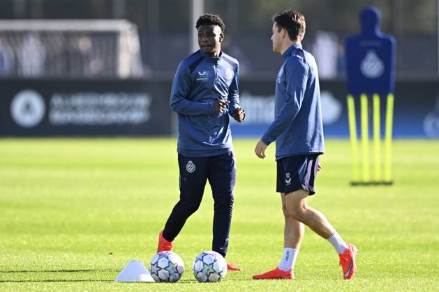 Inter Milan v Club Brugge - UEFA Champions League Media Activities 12 10 2026 WESTKAPELLE, BELGIUM - OCTOBER 12 : Diakhon Mamadou forward of Club Brugge pictured during a training session ahead of the UEFA Champions League 2026 27 League Phase matchday 2 match between Inter Milan and Club Brugge on October 12, 2026 in Westkapelle, Belgium, 12 10 2026 Westkapelle Belgium Copyright: xTomasxSiskx