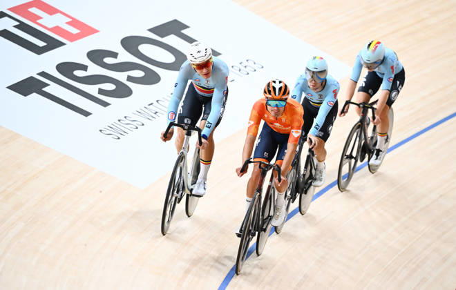 Tissot UCI 2026 Track World Championships Picture by Simon Wilkinson SWpix.com - 12 10 2026 - Track cycling, Rad, Radsport, Bahnrad, Bahn - Tissot UCI 2026 Track World Championships - Chongming- Shanghai Velodrome, Shanghai, China - track training , practice, previews, The Netherlands and Belgium Chongming, Shanghai China Copyright: x xSWpix.comx(t axPhotographyxHubxLtd)xSimonxWilkinson SWpix.comx SWP-3030-24752