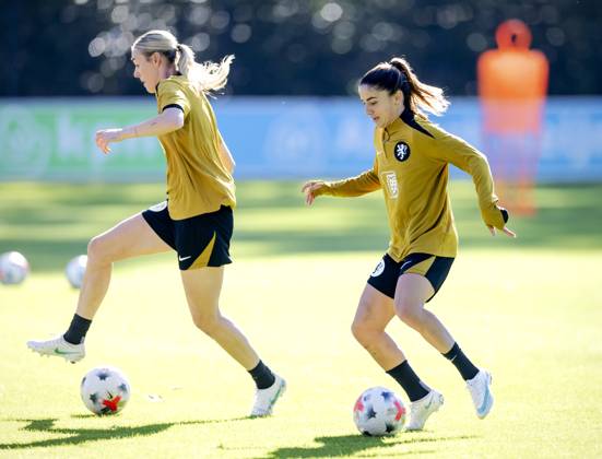 Football, women, World Cup qualifiers, Netherlands national team, training