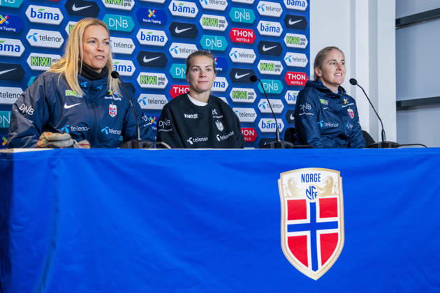Football, women, World Cup qualifiers, Norway national team, press conference
