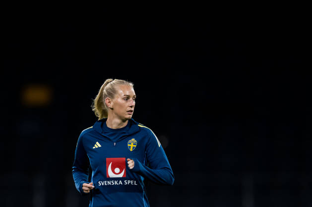 October 12, 2026: Stina Blackstenius of the Swedish women’s national soccer team during a training session on October 12, 2026 in Stockholm. Photo by Emma Wallskog, BILDBYRAN, code EW JZ0768. soccer, football, soccer, World Cup qualifiers, FIFA Women’s World Cup qualifiers, training, Sweden, women’s soccer, bbeng Copyright: EMMAxWALLSKOG BB261012EW017