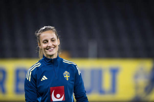 STOCKHOLM, SWEDEN, 20261012 Soccer player Nathalie Björn on the field as the Swedish women s national soccer team trains at Friends Arena ahead of the World Cup playoff match against Lithuania STOCKHOLM SWEDEN x10050x  Copyright: xPontusxLundahl TTx INFÖR VM-PLAYOFF SVERIGE-LITAUEN