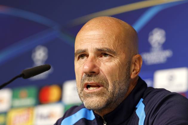 LEIPZIG - PSV Eindhoven coach Peter Bosz during the press conference, PK, Pressekonferenz ahead of the UEFA Champions League match between RB Leipzig and PSV Eindhoven at the RB Arena on October 12, 2026, in Leipzig, Germany. MAURICE VAN STEEN ANP xVIxANPxSportx xxANPxIVx 572246173 originalFilename: 572246173