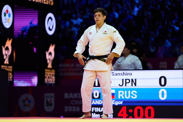 Sanshiro Murao (JPN), OCTOBER 11, 2026 -Judo : World Judo Championships BAKU2026 Mixed teams Final match at National Gymnastics Arena in Baku, Azerbaijan. aflo_355246719 KenxAsakurax