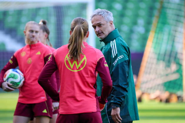 Football, women, Germany national team, training