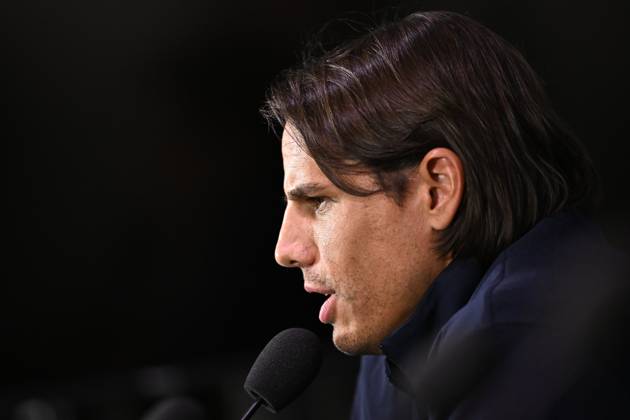 Inter Milan v Club Brugge - UEFA Champions League Media Activities 12 10 2026 MILAN, ITALY - OCTOBER 12 : Sommer Yann goalkeeper of Club Brugge speaking with the media during a pre-match press conference, PK, Pressekonferenz ahead of the UEFA Champions League 2026 27 League Phase matchday 2 match between Inter Milan and Club Brugge on October 12, 2026 in Milan, Italy, 12 10 2026 Milan Italy Copyright: xTomasxSiskx