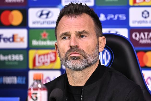 Inter Milan v Club Brugge - UEFA Champions League Media Activities 12 10 2026 MILAN, ITALY - OCTOBER 12 : Leko Ivan head coach of Club Brugge speaking with the media during a pre-match press conference, PK, Pressekonferenz ahead of the UEFA Champions League 2026 27 League Phase matchday 2 match between Inter Milan and Club Brugge on October 12, 2026 in Milan, Italy, 12 10 2026 Milan Italy Copyright: xTomasxSiskx