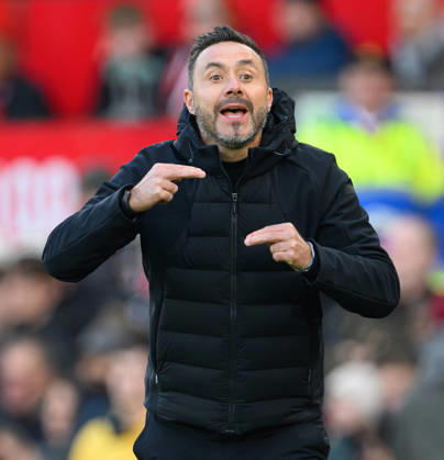 10 October 2026 - Manchester United, ManU v Tottenham Hotspur - Premier League League - Old Trafford - Manchester. Manchester United v Tottenham Hotspur - Premier League League - Old Trafford - Manchester. Tottenham Manager Roberto De Zerbi. Picture : Mark Pain MANCHESTER England Copyright: xMarkxPainx