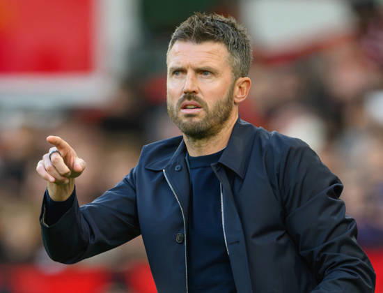 10 October 2026 - Manchester United, ManU v Tottenham Hotspur - Premier League League - Old Trafford - Manchester. Manchester United v Tottenham Hotspur - Premier League League - Old Trafford - Manchester. Manchester United Manager Michael Carrick. Picture : Mark Pain MANCHESTER England Copyright: xMarkxPainx