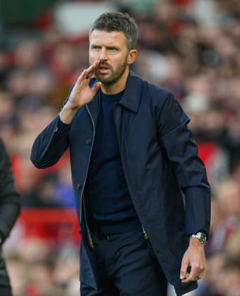 10 October 2026 - Manchester United, ManU v Tottenham Hotspur - Premier League League - Old Trafford - Manchester. Manchester United v Tottenham Hotspur - Premier League League - Old Trafford - Manchester. Manchester United Manager Michael Carrick. Picture : Mark Pain MANCHESTER England Copyright: xMarkxPainx