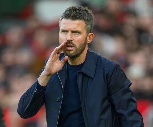 10 October 2026 - Manchester United, ManU v Tottenham Hotspur - Premier League League - Old Trafford - Manchester. Manchester United v Tottenham Hotspur - Premier League League - Old Trafford - Manchester. Manchester United Manager Michael Carrick. Picture : Mark Pain MANCHESTER England Copyright: xMarkxPainx
