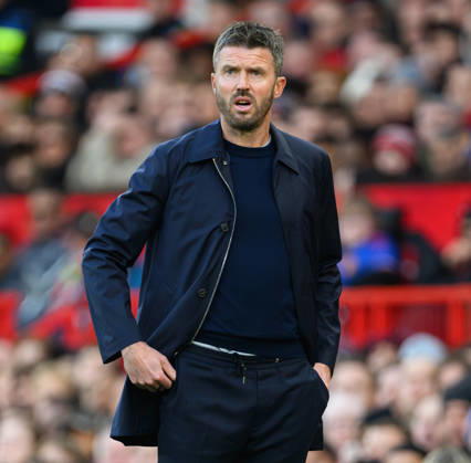 10 October 2026 - Manchester United, ManU v Tottenham Hotspur - Premier League League - Old Trafford - Manchester. Manchester United v Tottenham Hotspur - Premier League League - Old Trafford - Manchester. Manchester United Manager Michael Carrick. Picture : Mark Pain MANCHESTER England Copyright: xMarkxPainx