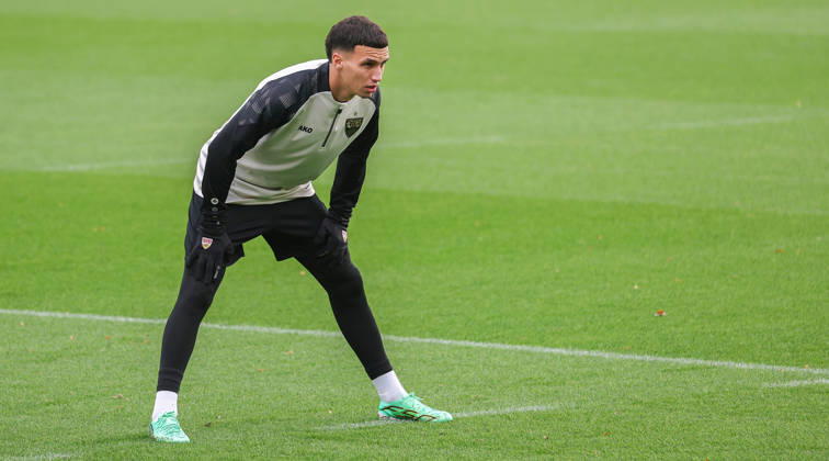 October 13, 2026, Germany, Stuttgart, VfB Stuttgart Soccer Practice, Bilal El Khannouss