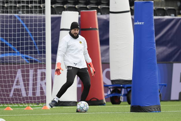 Soccer, Champions League 2026–2027, Bodo Glimt, Borussia Dortmund, Bodo 20261013, Bodo Glimt training at Aspmyra Stadium, the day of the Champions League match between Bodo Glimt and Borussia Dortmund. Photo: Terje Pedersen, NTB, Bodo, Norway. EDITORIAL USE ONLY. RESTRICTED USE FOR BETTING COMPANIES.  Copyright: xTerjexPedersenx xNTBx