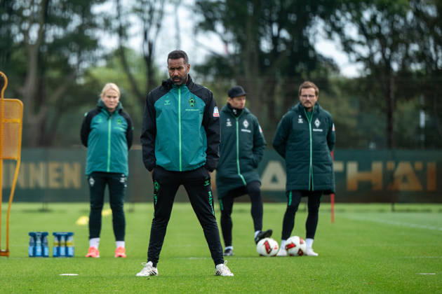 October 13, 2026, GER, Soccer, Men s, 1. Bundesliga, 2026–2027 Season, Practice, SV Werder Bremen, Daniel Thioune, Werder Bremen, Coach and Coaching Staff, Bremen Training Facility, Weserstadion, Bremen, Germany Copyright: xNordphoto Memmlerx