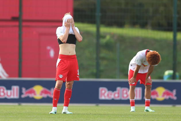 RB Leipzig U19 vs. PSV Eindhoven U19, UEFA Youth League, Leipzig, October 13, 2026, Cottaweg Training Center, Soccer, 2026–2027 Season, U19 Juniors, UEFA Youth League, Matchday 2, RB Leipzig U19 vs. PSV Eindhoven U19 1–6 (1–1), Pictured: Benno Kaltefleiter 5, RB, For editorial use only, UEFA regulations prohibit any use of photographs as image sequences and or quasi-video,