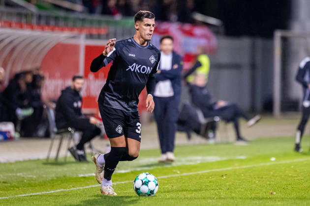 Ivan Franjic, FC Würzburger Kickers, 37 with the ball (GER), TSV Havelse vs. FC Würzburger Kickers, Soccer, 3rd Division, Matchday 9, 2026–2027 season, October 13, 2026 DFL regulations prohibit any use of photographs as image sequences and or quasi-video GER, TSV Havelse vs. FC Wuerzburger Kickers, soccer, 3. Liga, Matchday 9, 2026–2027 season, October 13, 2026, Hanover Copyright: xEibner-Pressefoto JanxRollingerx EP_JSK
