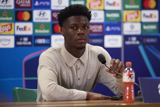 October 13, 2026, Rome, Italy: Aurelien Tchouameni (Real Madrid CF) attends a press conference, PK, Pressekonferenz on the eve of the UEFA Champions League 2026 2027 match between AS Roma and Real Madrid CF..Real Madrid CF is holding its pre-match press conference ahead of its second UEFA Champions League game. Rome Italy - ZUMAs197 20261013_aaa_s197_133 Copyright: xFedericoxTitonex