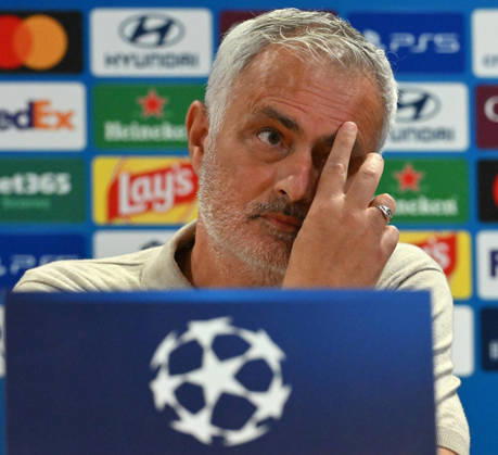 October 13, 2026, Rome, ITALY: Real Madrid s head coach Jose Mourinho addresses a press conference, PK, Pressekonferenz at the Olimpico stadium in Rome, Italy, 13 October 2026. Real Madrid will face AS Roma in a UEFA Champions League phase matchday 2 game at Rome s Olimpico stadium on 14 October 2026. ANSA ALBERTO LINGRIA UEFA Champions League MD-1 - Real Madrid  - ZUMAa110 20261013_zaf_a110_016 Copyright: xAlbertoxLingriax