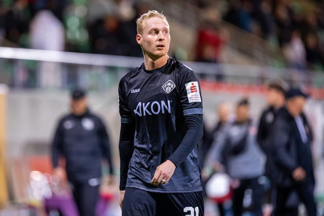 Luke Hemmerich, FC Würzburger Kickers, 21 (GER), TSV Havelse vs. FC Würzburger Kickers, Soccer, 3rd Division, Matchday 9, 2026–2027 Season, October 13, 2026 DFL regulations prohibit the use of photographs as image sequences and or quasi-video GER, TSV Havelse vs. FC Wuerzburger Kickers, Soccer, 3rd Division, Matchday 9, 2026–2027 season, October 13, 2026, Hanover Copyright: xEibner-Pressefoto JanxRollingerx EP_JSK