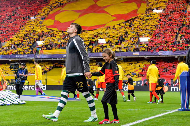 FOOTBALL : RC Lens vs Sporting Club Portugal - Ligue des Champions - Phase de Ligue - Journée 2 - 13 10 2026 Ivan Fresneda (Sporting Club Portugal) LensFrance Copyright: xBaptistexAutissierx
