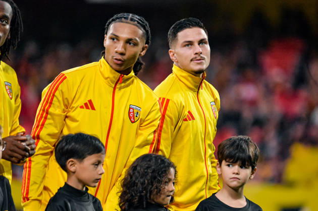FOOTBALL : RC Lens vs Sporting Club Portugal - Ligue des Champions - Phase de Ligue - Journée 2 - 13 10 2026 Franjo Ivanovic (RC Lens) Ismaëlo Ganiou (RC Lens) LensFrance Copyright: xBaptistexAutissierx