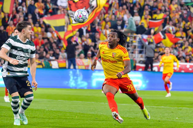 FOOTBALL : RC Lens vs Sporting Club Portugal - Ligue des Champions - Phase de Ligue - Journée 2 - 13 10 2026 Junior Kadile (RC Lens) LensFrance Copyright: xBaptistexAutissierx