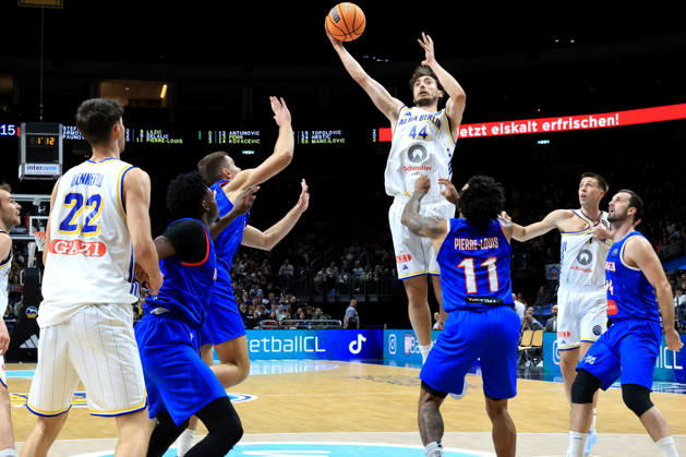 October 13, 2026, Germany, GER, DEU, Basketball, Champions League (BCL), Day 1, 2026–2027 Season, Berlin, ALBA Berlin vs. Igokea JULIUS BOEHMER ALBA Berlin 44 nordphoto GmbH Engler Berlin Uber Arena Berlin Germany Copyright: xNordphotox xEnglerx