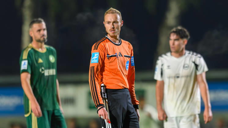 October 13, 2026 Soccer Season 2026–2027 Bavarian Regional League Matchday 14 SC Eltersdorf vs. SV Wacker Burghausen JoTe xjoxtex Stefan Treiber, Referee