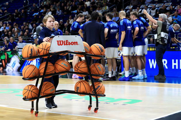 October 13, 2026, Germany, GER, DEU, Basketball, Champions League (BCL), Day 1, 2026–2027 Season, Berlin, ALBA Berlin vs. Igokea Ballwagen nordphoto GmbH Engler Berlin Uber Arena Berlin Germany Copyright: xNordphotox xEnglerx