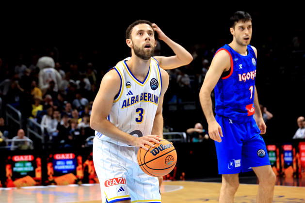 October 13, 2026, Germany, GER, DEU, Basketball, Champions League (BCL), Day 1, 2026–2027 Season, Berlin, ALBA Berlin vs. Igokea Free throw by JORDAN FORD ALBA Berlin 3 nordphoto GmbH Engler Berlin Uber Arena Berlin Germany Copyright: xNordphotox xEnglerx