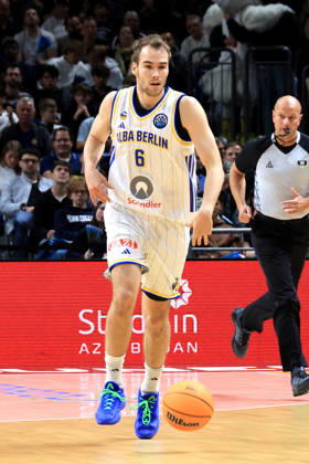 October 13, 2026, Germany, GER, DEU, Basketball, Champions League (BCL), Day 1, 2026–2027 Season, Berlin, ALBA Berlin vs. Igokea MALTE DELOW ALBA Berlin 6 nordphoto GmbH Engler Berlin Uber Arena Berlin Germany Copyright: xNordphotox xEnglerx