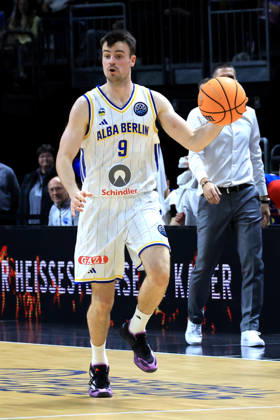 October 13, 2026, Germany, GER, DEU, Basketball, Champions League (BCL), Day 1, 2026–2027 Season, Berlin, ALBA Berlin vs. Igokea, JONAS MATTISSECK, ALBA Berlin 9, nordphoto GmbH, Engler, Berlin, Uber Arena, Berlin, Germany Copyright: xNordphotox xEnglerx