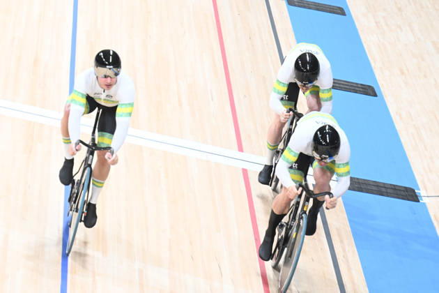 14-10-2026 World Championships Elite Track; Giornata 01; 2026, Australia; Barber, Daniel; Elliott, Ryan; Hoffman, Leigh; Shanghai - Velodromo; 