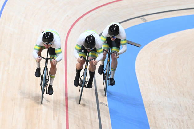 14-10-2026 World Championships Elite Track; Giornata 01; 2026, Australia; Barber, Daniel; Elliott, Ryan; Hoffman, Leigh; Shanghai - Velodromo; 