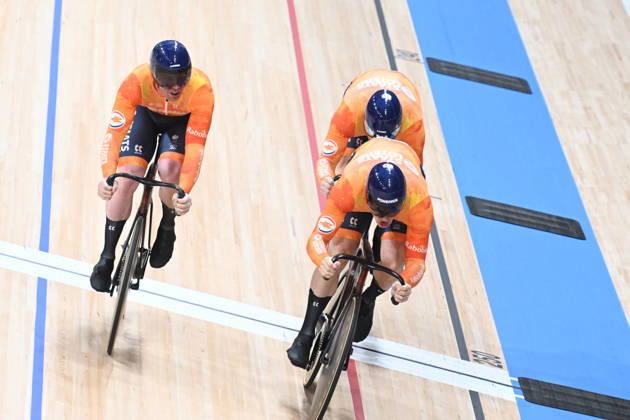 14-10-2026 World Championships Elite Track; Giornata 01; 2026, Olanda; Hoogland, Jeffrey; Lavreysen, Harrie; Van Den Berg, Roy; Shanghai - Velodromo; 