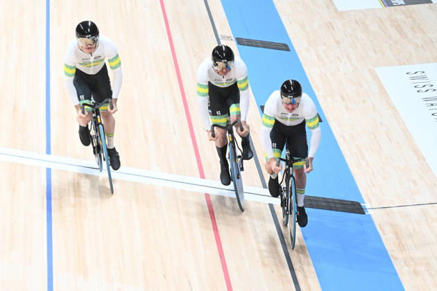 14-10-2026 World Championships Elite Track; Giornata 01; 2026, Australia; Barber, Daniel; Elliott, Ryan; Hoffman, Leigh; Shanghai - Velodromo; 