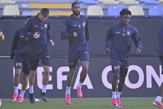 Sint-Truidense VV v Iberia Tbilisi - UEFA Conference League Media Activities 14 10 2026 SINT-TRUIDEN, BELGIUM - OCTOBER 14 : Sissako Abdoulaye midfielder of Sint-Truidense VV pictured during a training session ahead of the UEFA Conference League 2026 27 first qualifying round between Sint-Truidense VV and Iberia Tbilisi on October 14, 2026 in Sint-Truiden, Belgium, 14 10 2026 Sint-Truiden Belgium  Copyright: xSesx