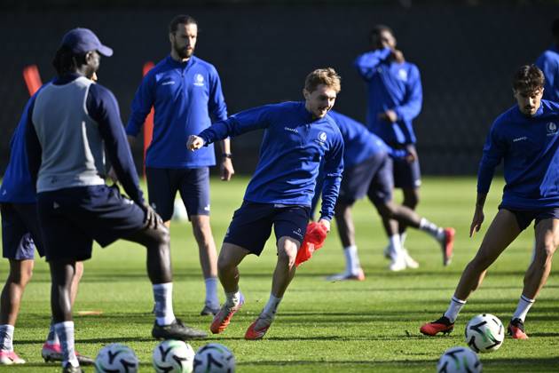 KAA Gent v AGF Aarhus - UEFA Conference League Media Activities 14 10 2026 GENT, BELGIUM - OCTOBER 14 : Dean Max Jimmy forward of KAA Gent pictured during a training session ahead of the UEFA Conference League 2026 27 League Phase matchday 1 match between KAA Gent and AGF Aarhus on October 14, 2026 in Gent, Belgium, 14 10 2026 Gent Belgium Copyright: xJanxDexMeuleneirx