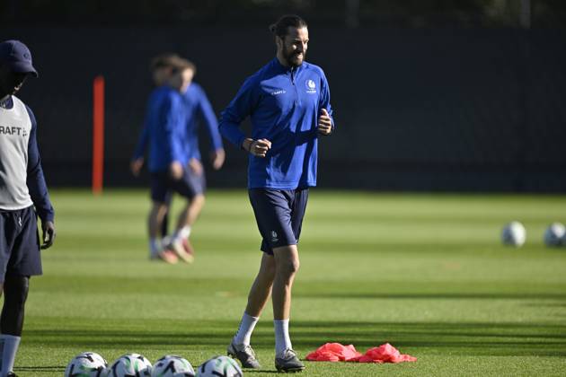 KAA Gent v AGF Aarhus - UEFA Conference League Media Activities 14 10 2026 GENT, BELGIUM - OCTOBER 14 : Burgess Christian defender of KAA Gent pictured during a training session ahead of the UEFA Conference League 2026 27 League Phase matchday 1 match between KAA Gent and AGF Aarhus on October 14, 2026 in Gent, Belgium, 14 10 2026 Gent Belgium Copyright: xJanxDexMeuleneirx