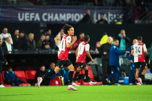 UEFA Champions League: Feyenoord Rotterdam v Como 1907 Rotterdam - Gjivai Zechiel of Feyenoord during the MD 2 League Phase competition round of the 2026 2027 UEFA Champions League season. The match is set between Feyenoord Rotterdam and Como 1907 at Stadion Feijenoord on 14 October 2026 in Rotterdam, Netherlands. Copyright: xYannickxVerhoevenx