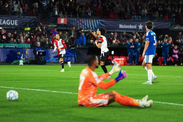 UEFA Champions League: Feyenoord Rotterdam v Como 1907 Rotterdam - Gjivai Zechiel of Feyenoord during the MD 2 League Phase competition round of the 2026 2027 UEFA Champions League season. The match is set between Feyenoord Rotterdam and Como 1907 at Stadion Feijenoord on 14 October 2026 in Rotterdam, Netherlands. Copyright: xYannickxVerhoevenx
