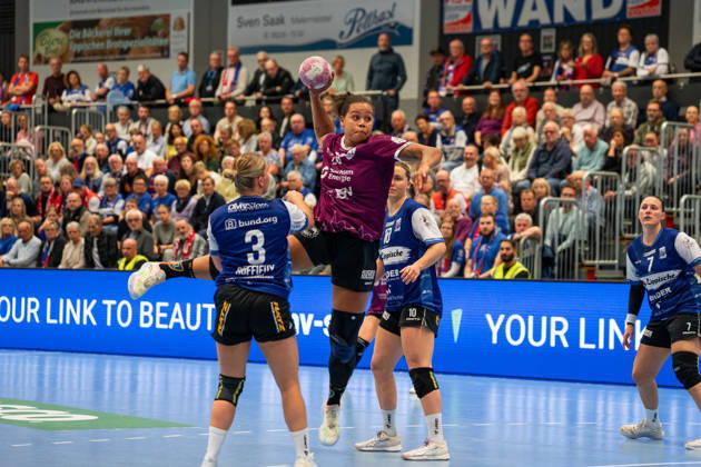 HSG Blomberg Lippe GER vs. HC Leipzig GER, Handball, Women’s Handball Bundesliga 1, Matchday 6, 2026–2027 Season, Blomberg, October 14, 2026—Sharleen Greschner of HC Leipzig scored 20 goals in the match at the Blomberg Synflex Arena on Ulmenallee, Germany