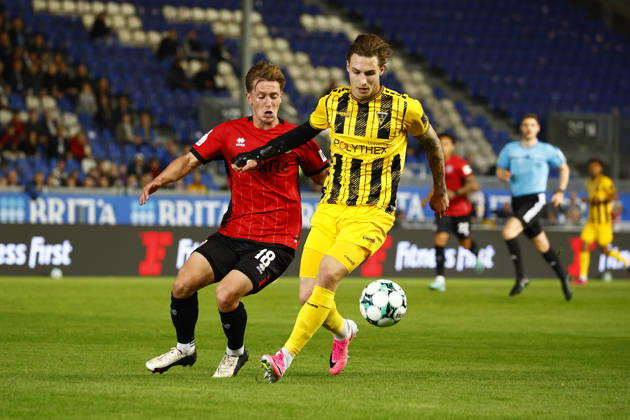 October 14, 2026, xavx, Soccer 3rd Division, SV Wehen Wiesbaden vs. Alemannia Aachen, Fabian Greilinger (SV Wehen Wiesbaden), Daniel Starodid (Alemannia Aachen), Wiesbaden